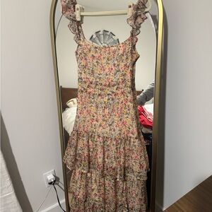 Floral Ruffle Maxi Dress